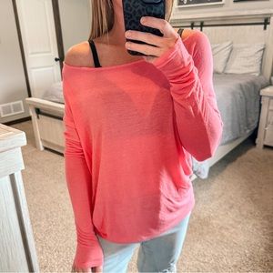 Whisper Pink Long Sleeve Tee Size Small
